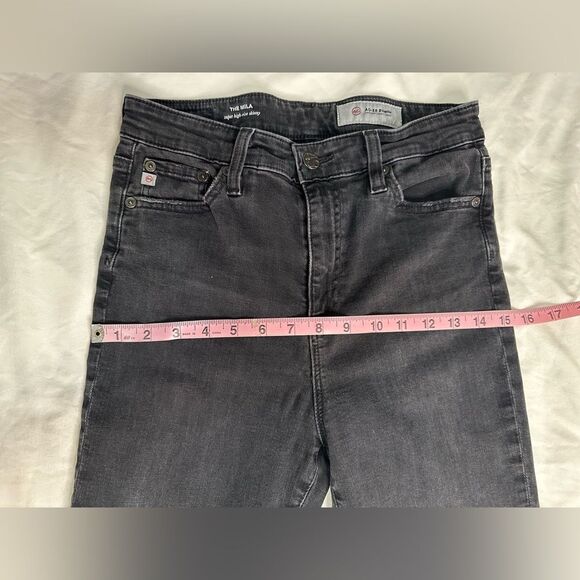 AG Adriano Goldschmied Mila Super High-Rise Skinny Jeans Washed Black Women’s 28 - Picture 10 of 11